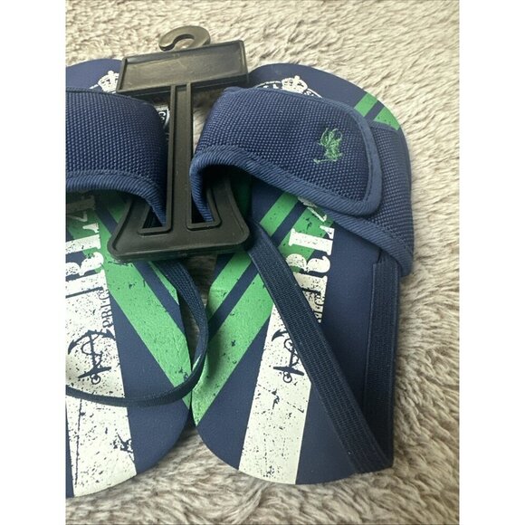 Polo Ralph Lauren Kids Shoes 10 Slide w/ Strap Slip On Sandals Blue - Picture 6 of 16